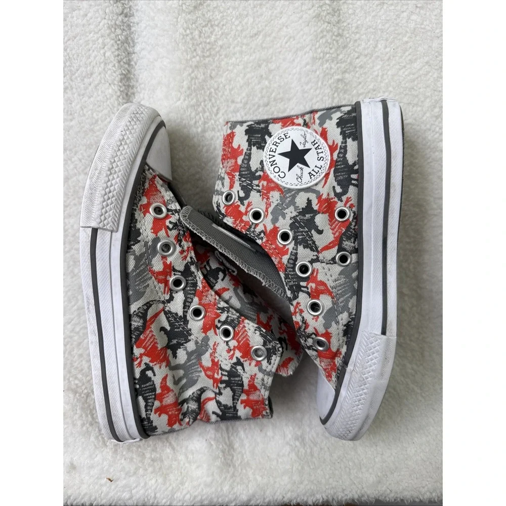 Converse Chuck Taylor All Star High Tops Dinosaurs Kids Dinoverse‎ T Rex Size 12